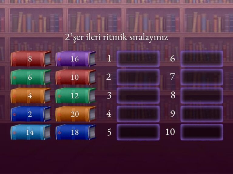 1. Sınıf 2’şer ritmik sayma