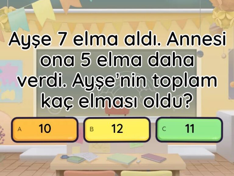2. Sınıf basit dört işlem problemleri