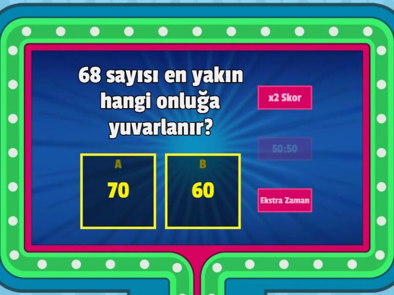 2. Sınıf En yakın onluğa yuvarlama