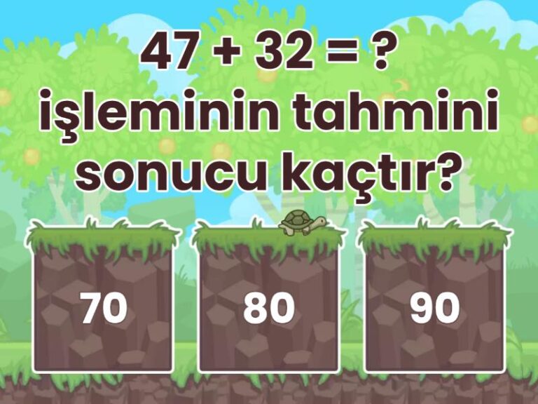 2. Sınıf Toplama işleminin sonucunu tahmin etme