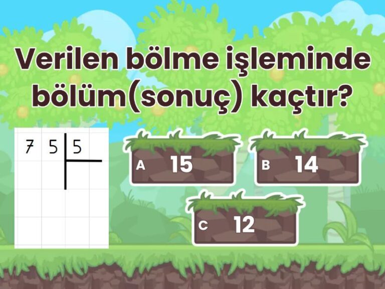 3. Sınıf Kalansız bölme