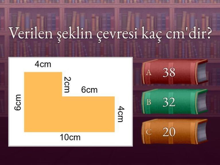 3. Sınıf Şekillerin çevre uzunluklarını ölçme