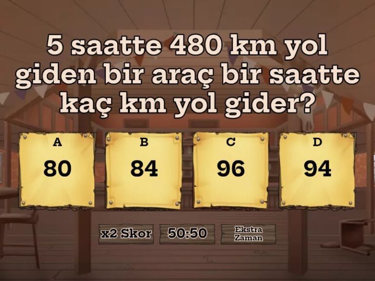4. Sınıf Bölme işlemi problemleri