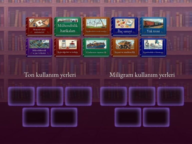 4. Sınıf Ton ve miligram kullanım yerleri